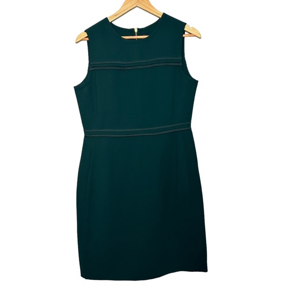 Donna Karan New York Piped Mini Dress in Emerald Green NEW - Picture 2 of 10